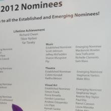 City of Hamilton Arts Awards Nominees