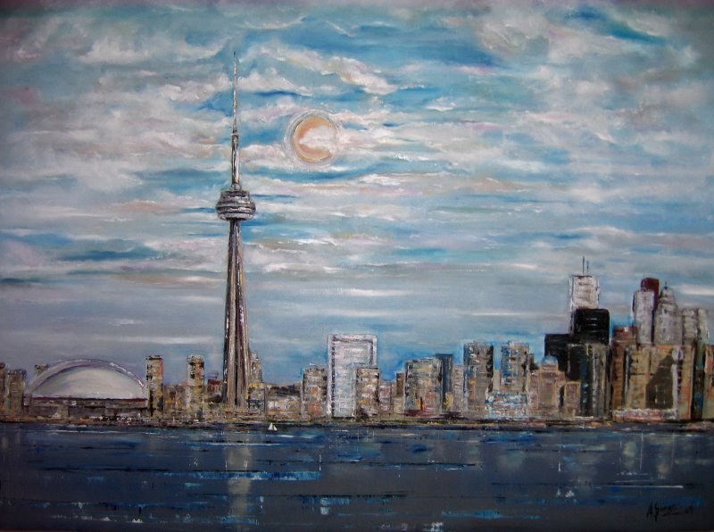 Toronto CN Tower Lake View II
