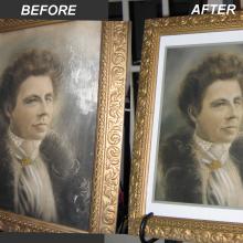 Before & After Portrailt Restoration
